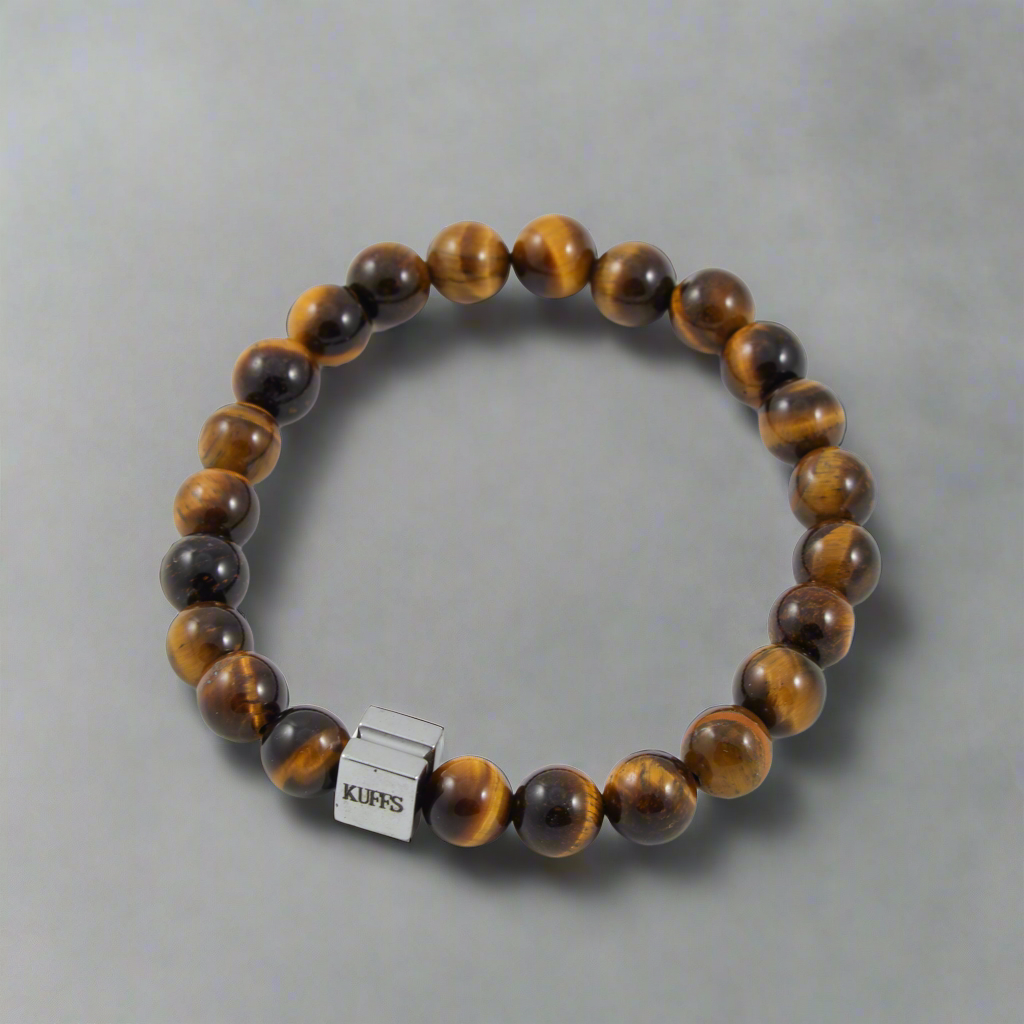 Premium yellow Tiger eye Kuffs bracelet for men