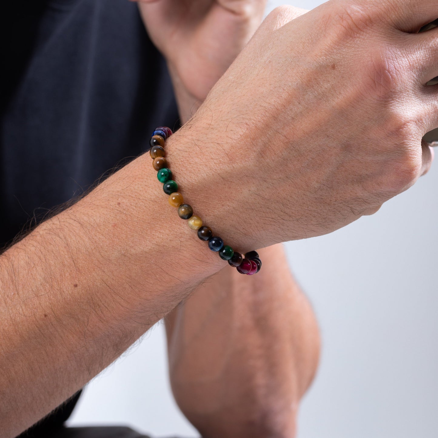 Rainbow tiger eye bracelet