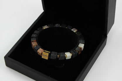 Jasper blocks Kuffs bracelet for men