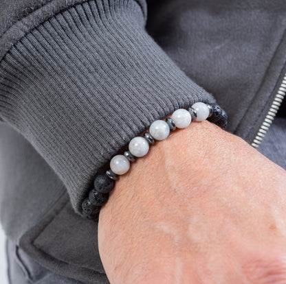 Aquamarine Kuffs for men bracelet