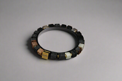Jasper blocks Kuffs bracelet for men
