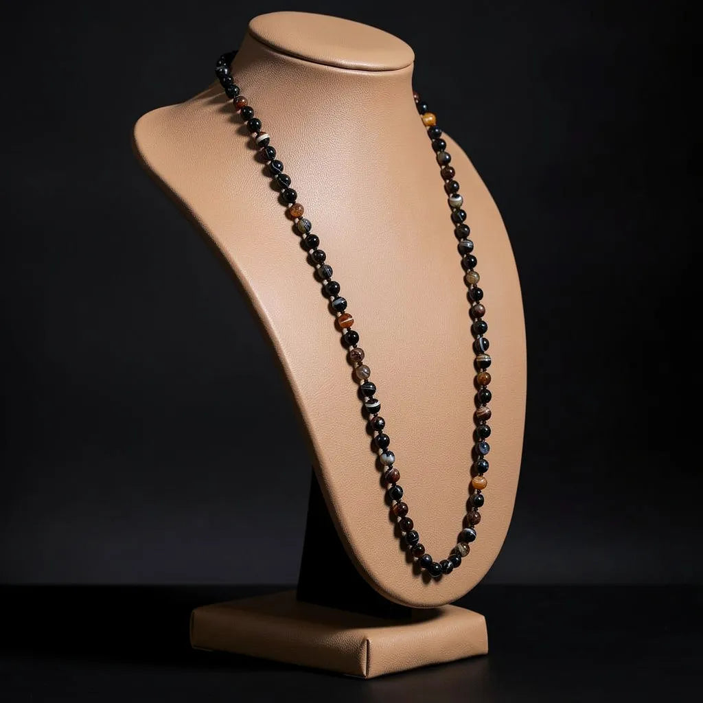 Sulemani dark necklace beads