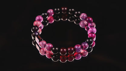 Purple sulemani agate bracelet